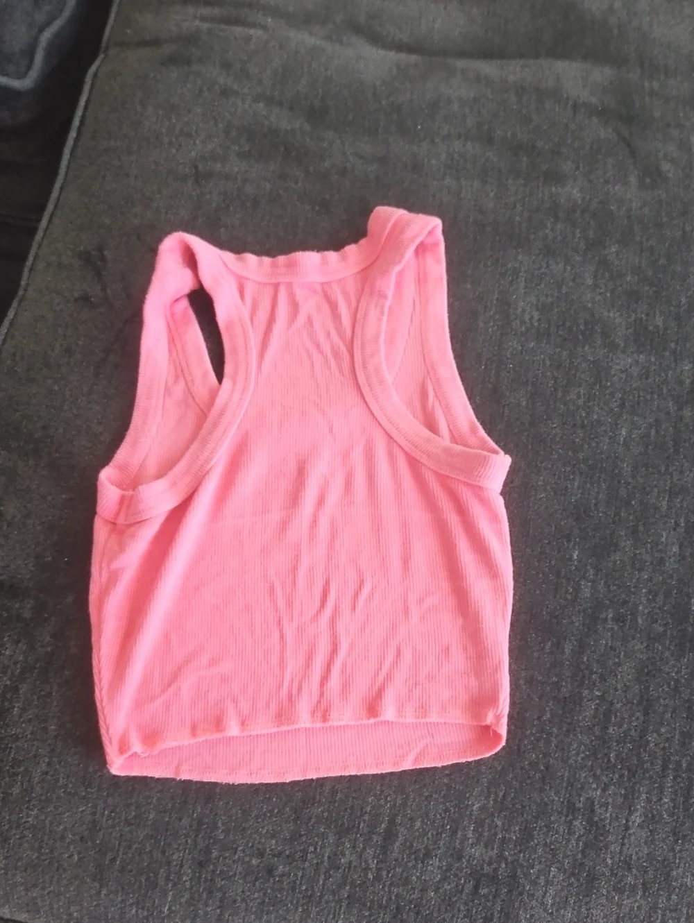 Katie J NYC Pink Ribbed Tank Top